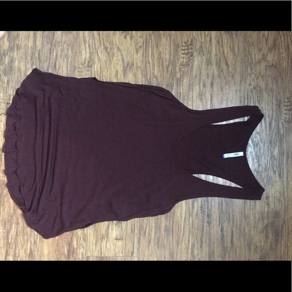 Maroon Racer Back Tank